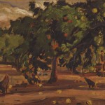 <em>Fruit Trees and Hens</em>, 1919