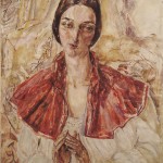 [Woman with Short Red Cape], 1920s