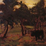 [Woodland Scene with Cow], 1920s