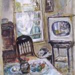 [Gloucester House with TV], 1950s