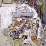 [Still Life with a Beach Scene Painting], 1960s